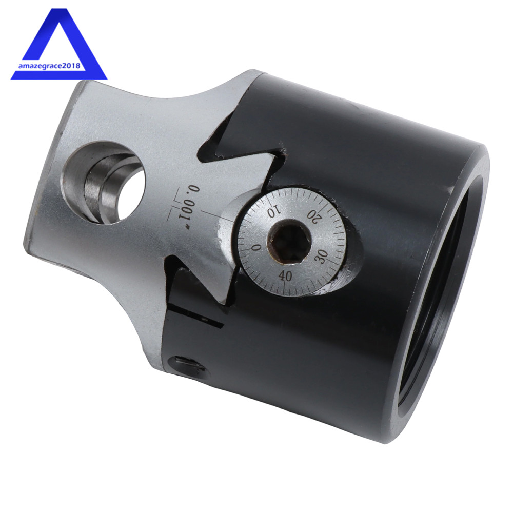 High Precision 2" Threaded Boring Head 1/2" Hole Size 1-1/2-18" Thread Mount