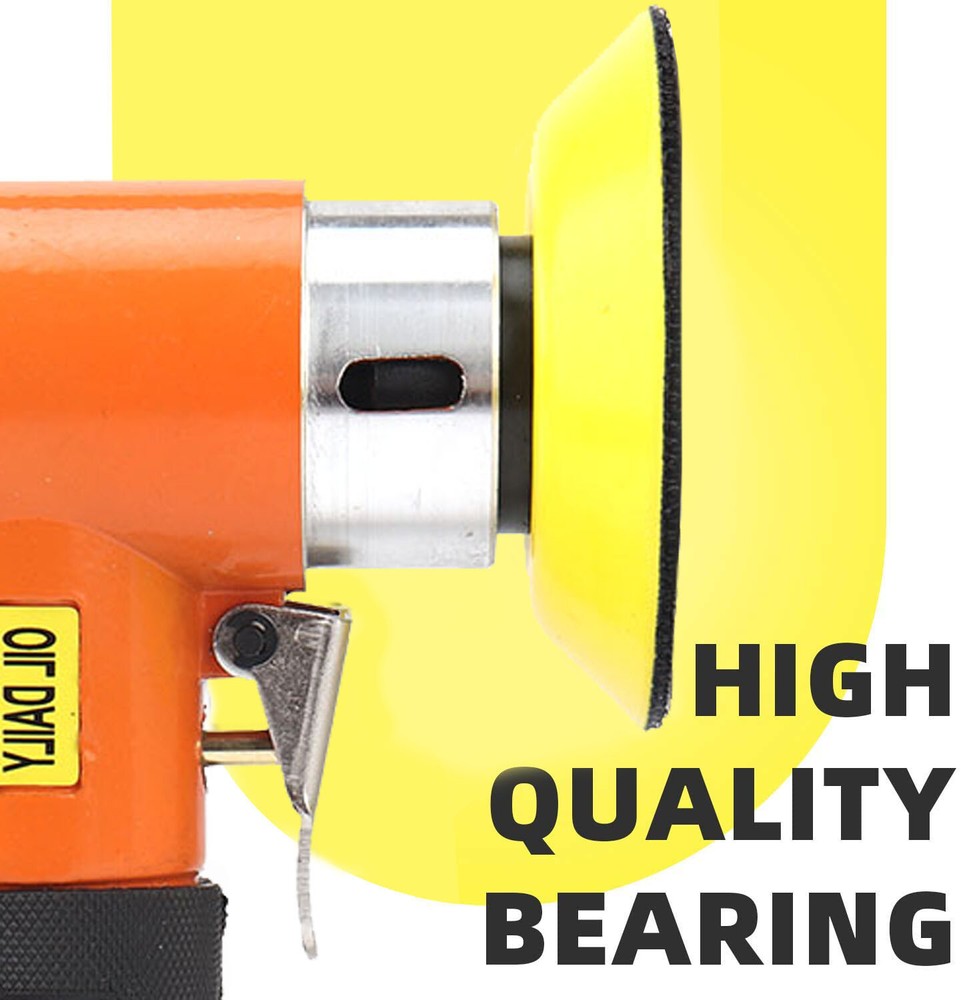 21PC 1"/2"/3" Random Orbit Air Sander Mini Grinding Machine Car Polisher Buffer
