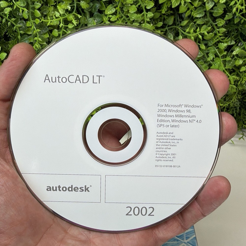 Autocad LT 2002 Autodesk Software with Serial Key/Learning Assistance