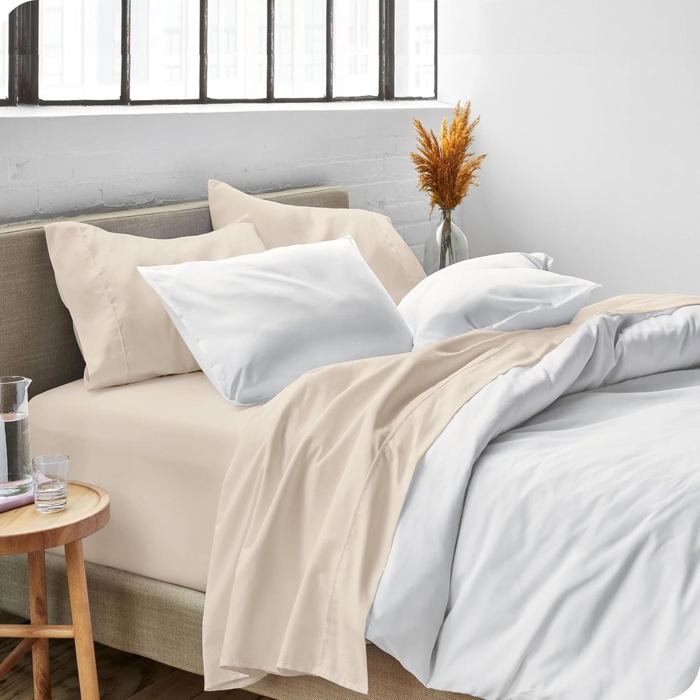 Queen Sheet Set Luxury 1800 Ultra-Soft Microfiber Bed Sheets Double Brushed Deep