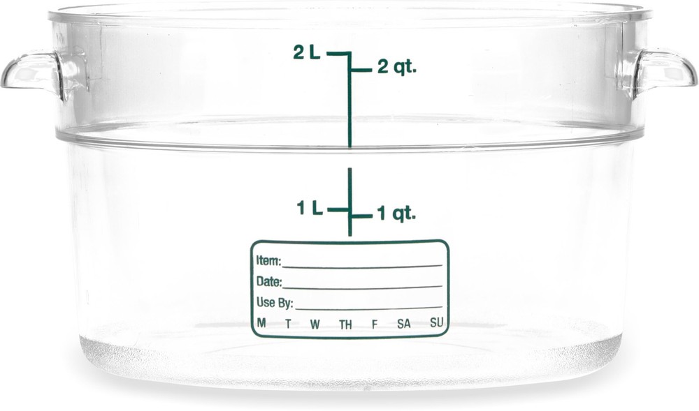 Storplus Round Food Storage Container with Stackable Design for Catering, Buf...