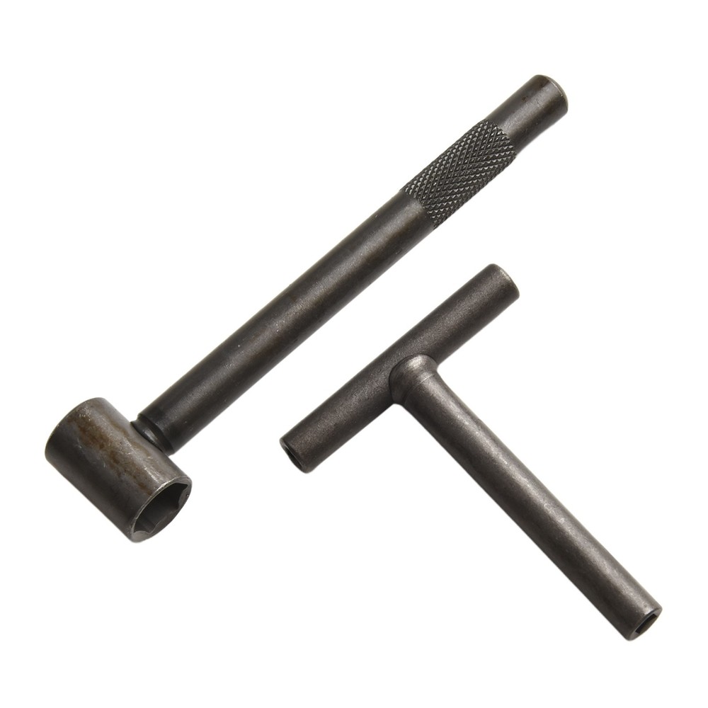 2 Pcs Spanner Wrench Motorcycle Valve Adjustment Tool Square Hexagonal Hardware