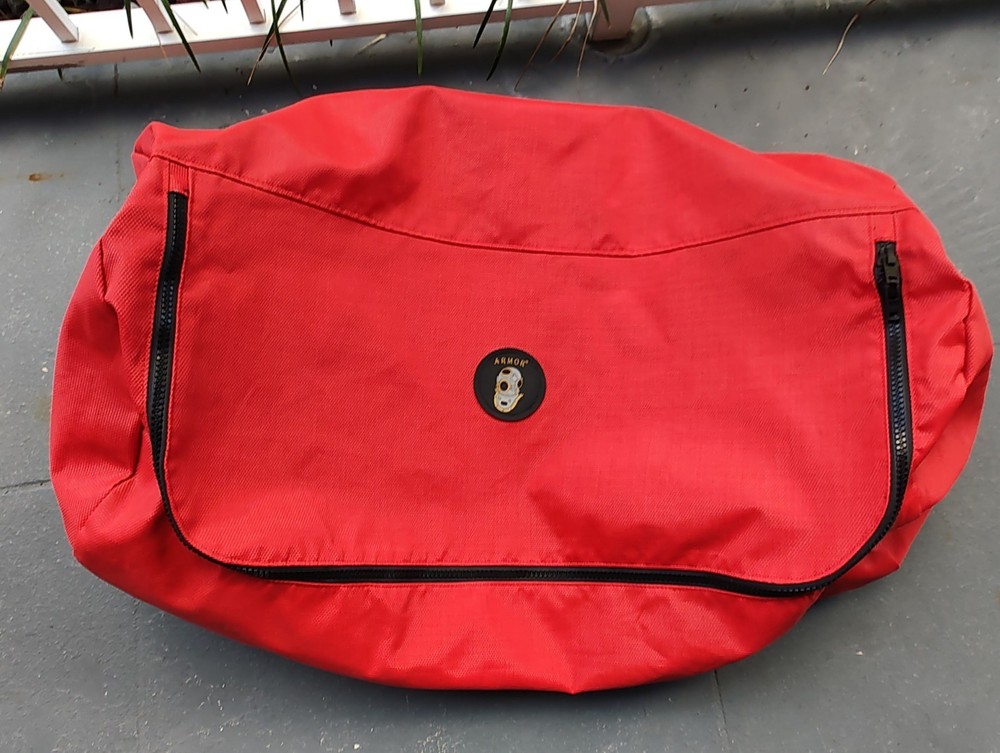 Armor Red Mesh Duffel Backpack Bag