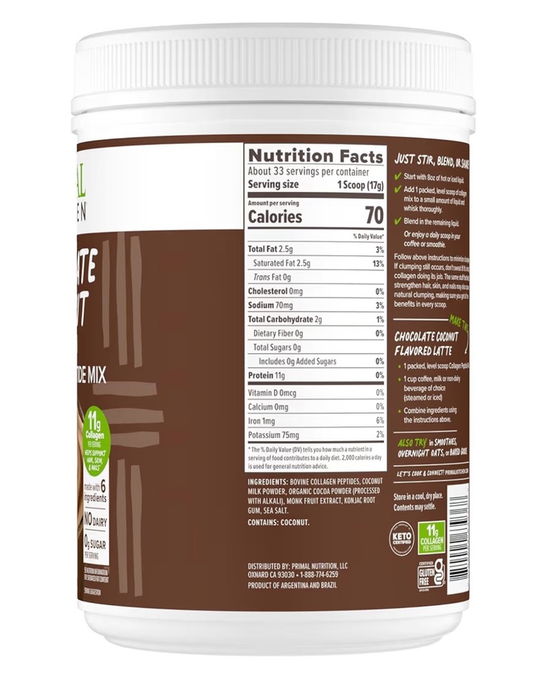 Primal Kitchen Peptide Drink Mix