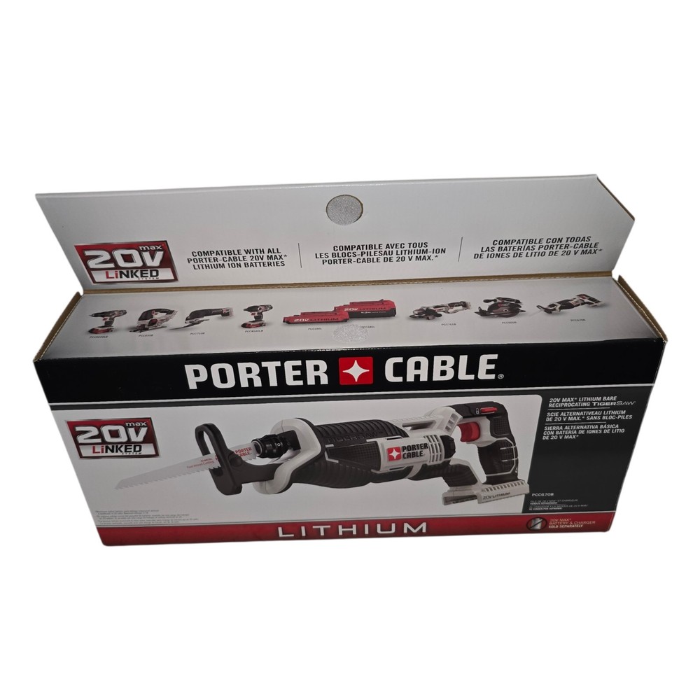 Porter Cable 20-Volt Variable Speed Cordless Reciprocating Saw PCC670B-TOOL ONLY