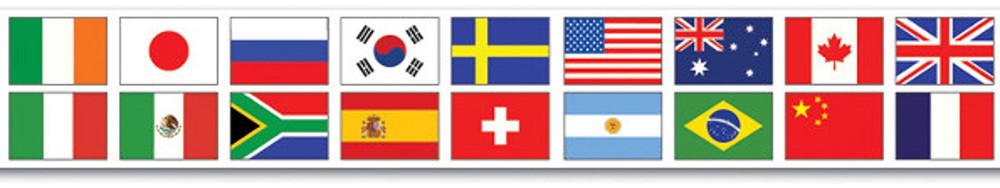 Beistle Party Accessory 1 count Pkg Multicolor Functional International Flag
