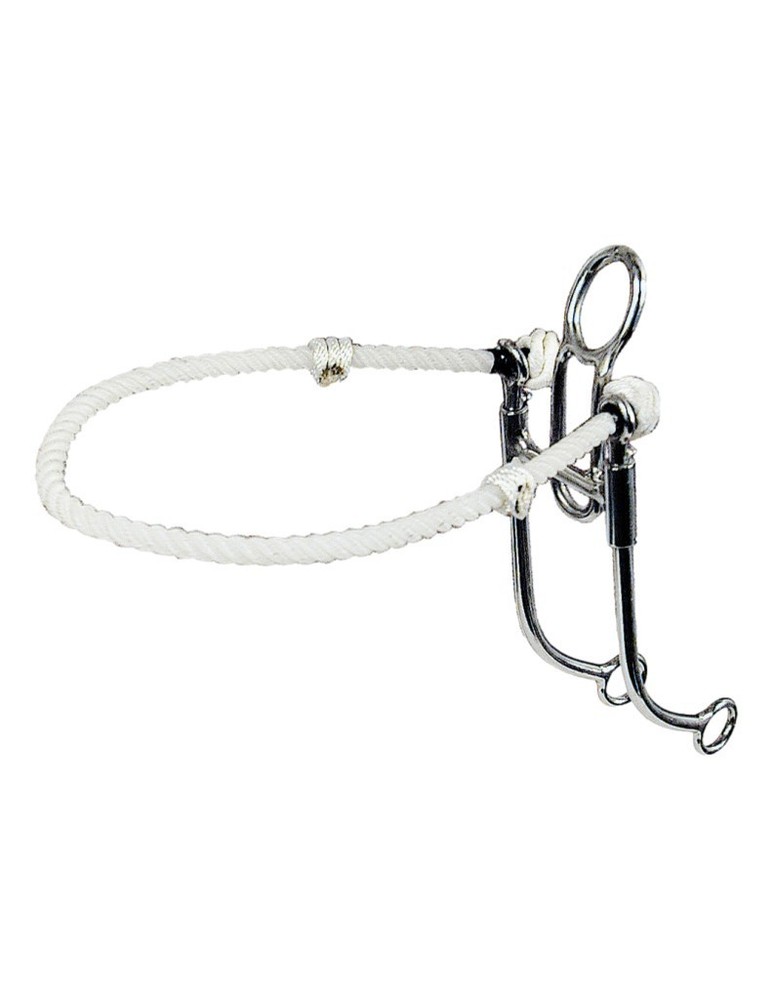 Reinsman Bit Flex Hackamore Correction Rope Nose Stage E Silver 994