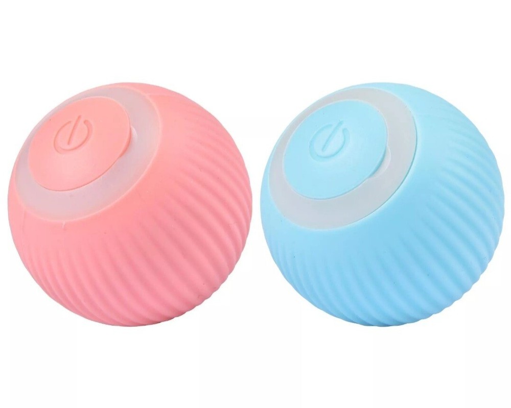 Smart Rotating Ball Cat Toy Rolling Ball Interactive Rotating (2 Pcs)