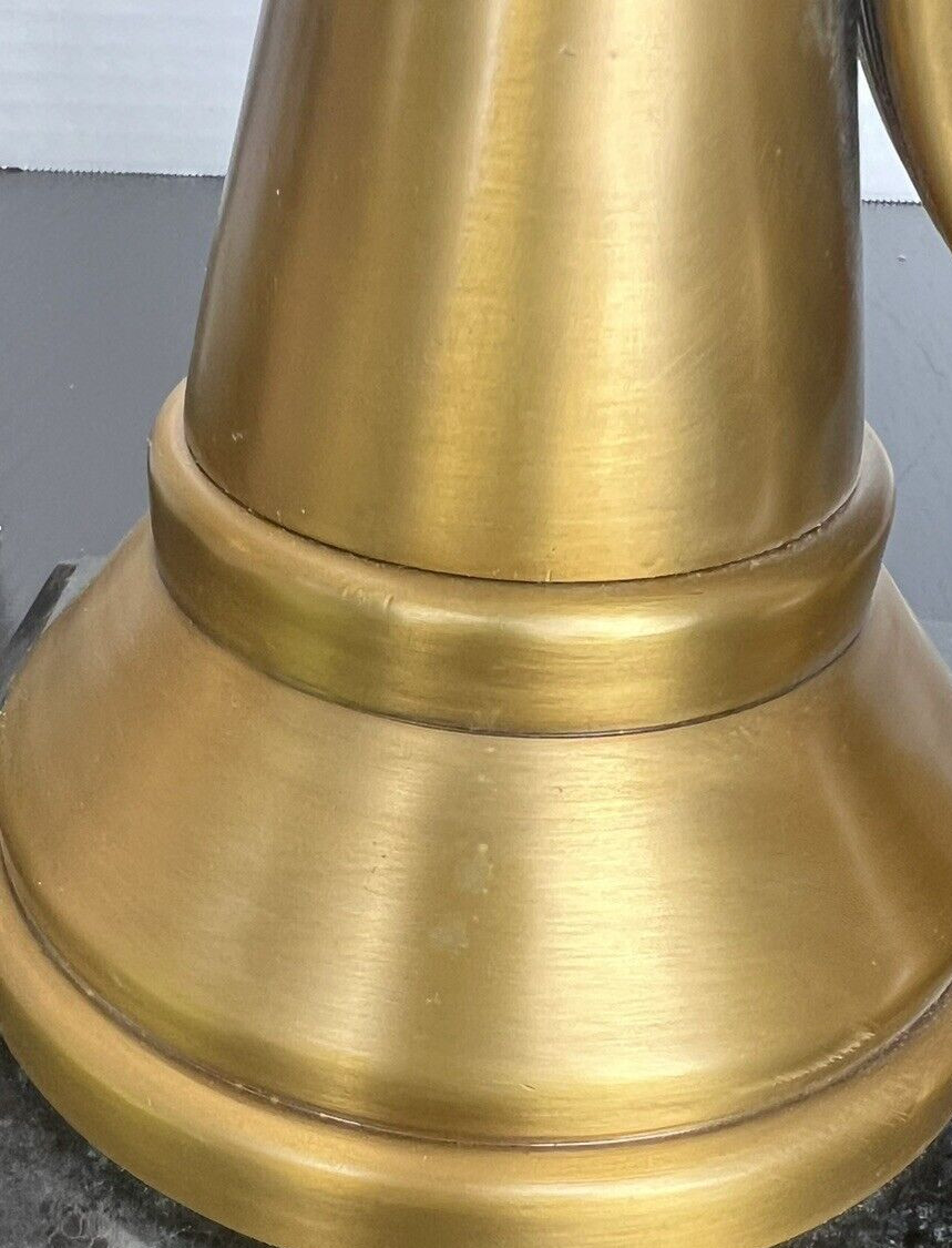 Maitland Smith CHESS SET Mantle Shelf Desk Clock with Marble Base King Queen