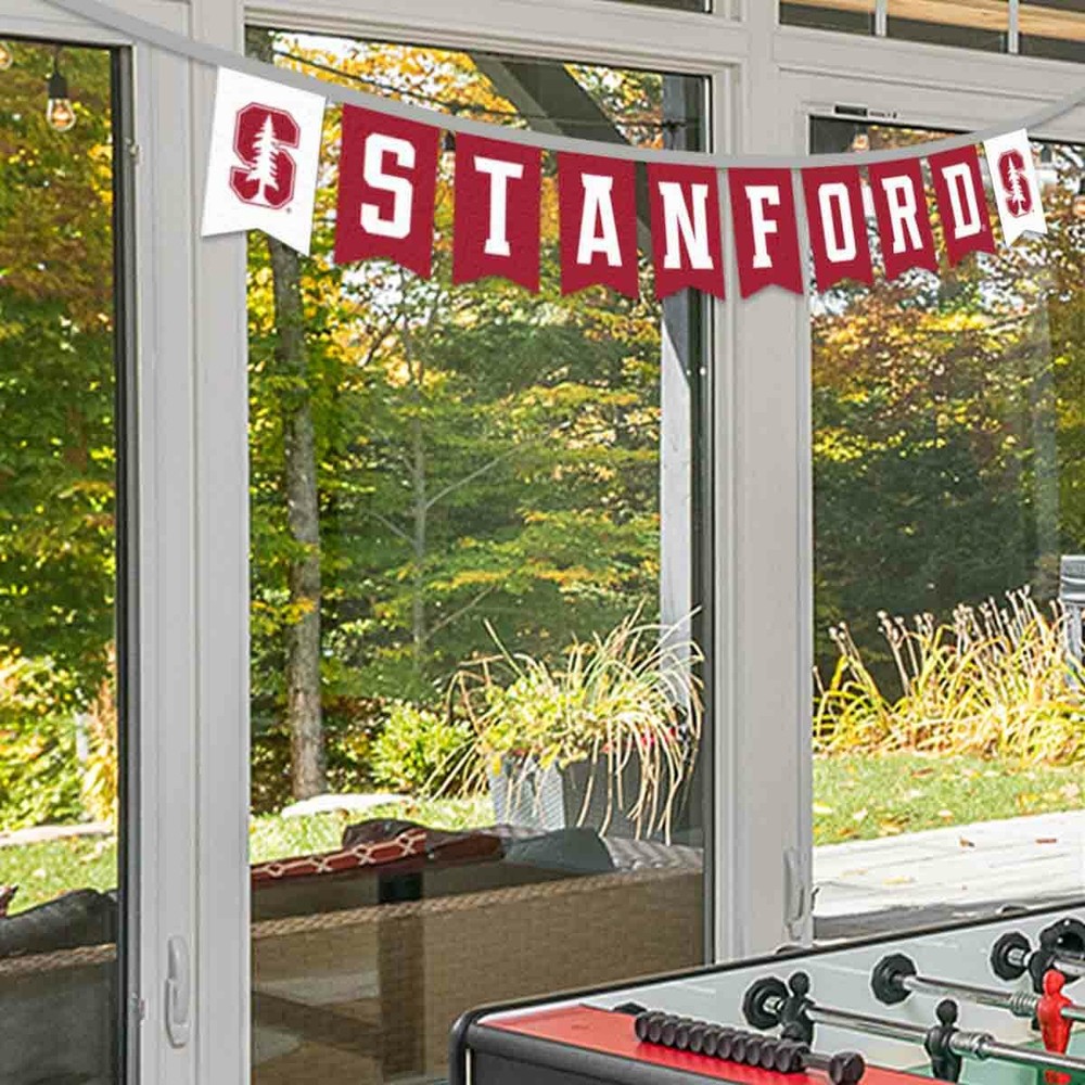 Stanford Cardinal Banner Flags On A String