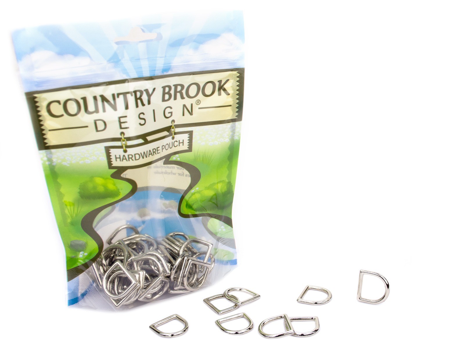 Country Brook Design® 5/8 Inch Die Cast Square Bottom D-Rings, 25 Pack