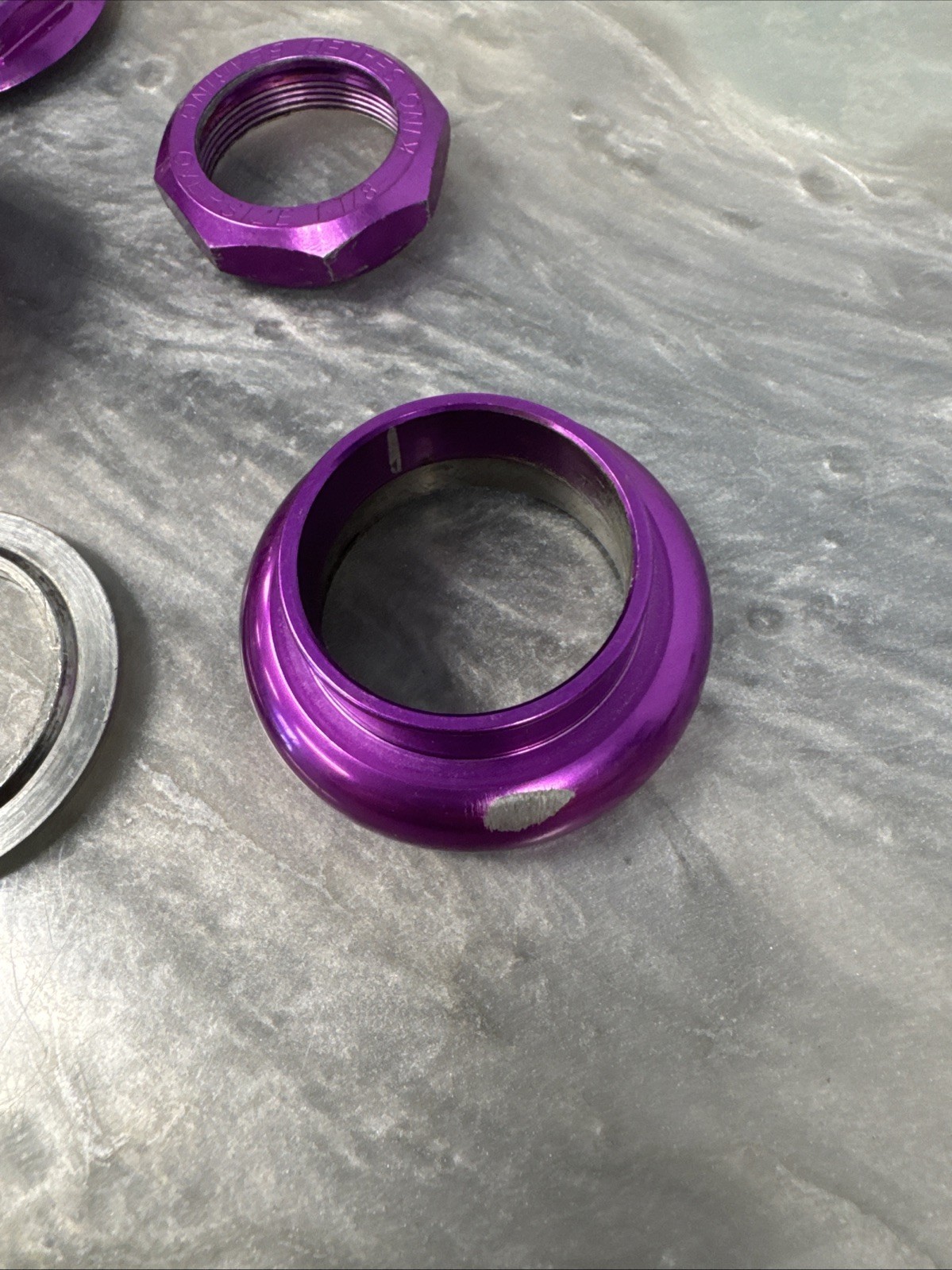 Chris King 2Nut No-Logo Headset 1 1/8" Threaded Purple 3DV 3D Violet 90s MTB