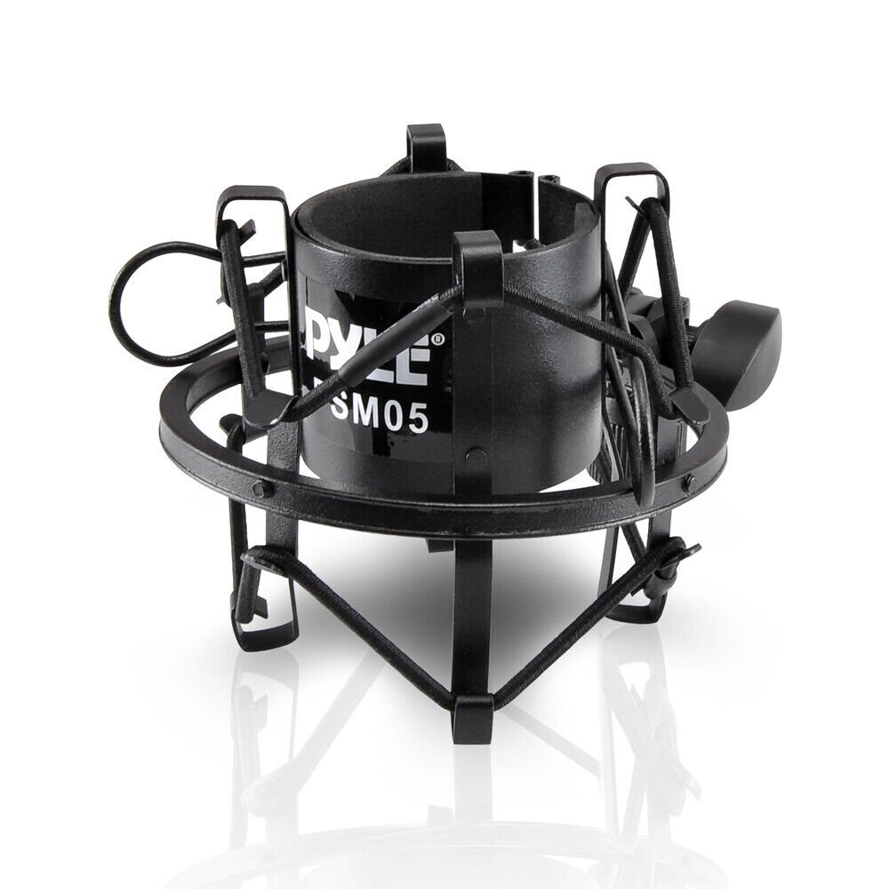 Pyle Anti-Vibration Studio Microphone Shock Mount Angle/Tilt Adjustable PSM05