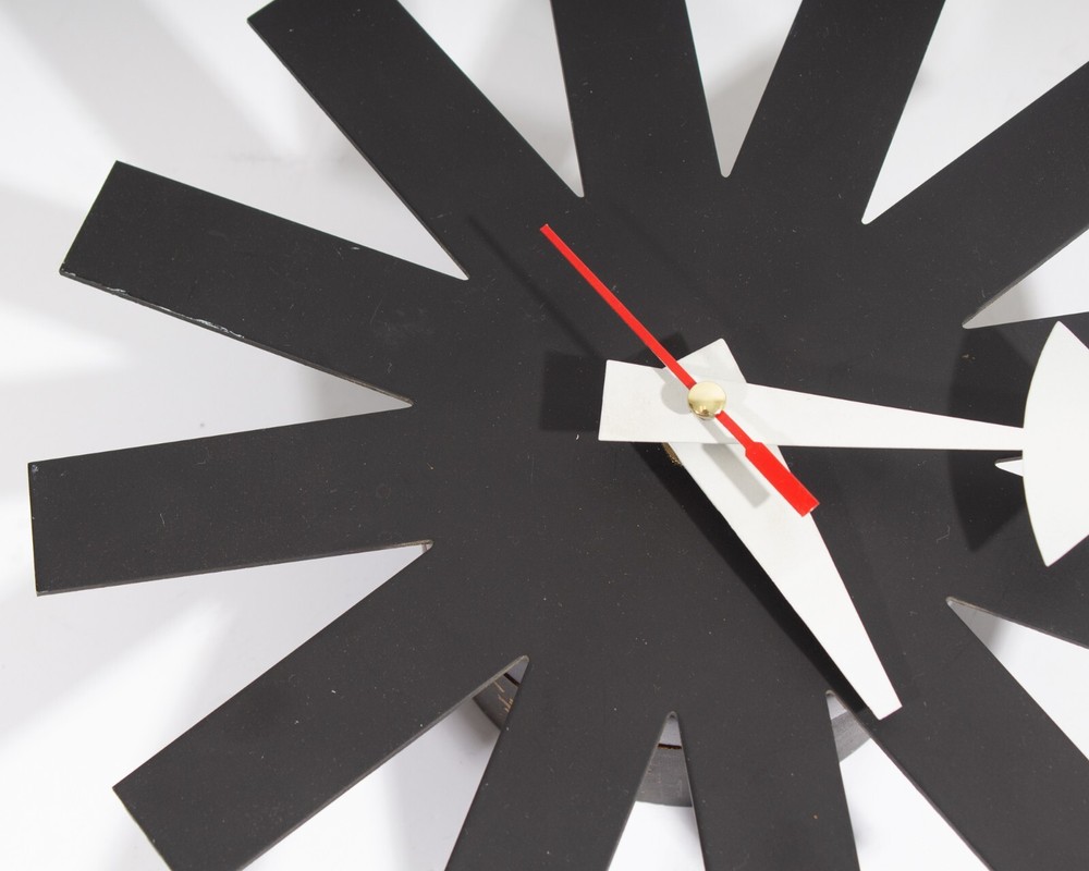 George Nelson Black Asterisk Wall Clock