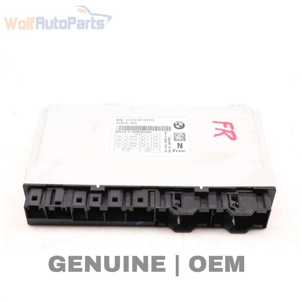 2015 BMW 740LD XDRIVE - Front SEAT Control Module 9257103