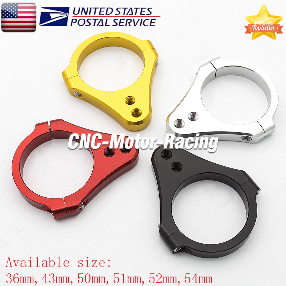 52mm CNC Universal Steering Damper Fork Frame Mount Clamp Bracket Holder Racing
