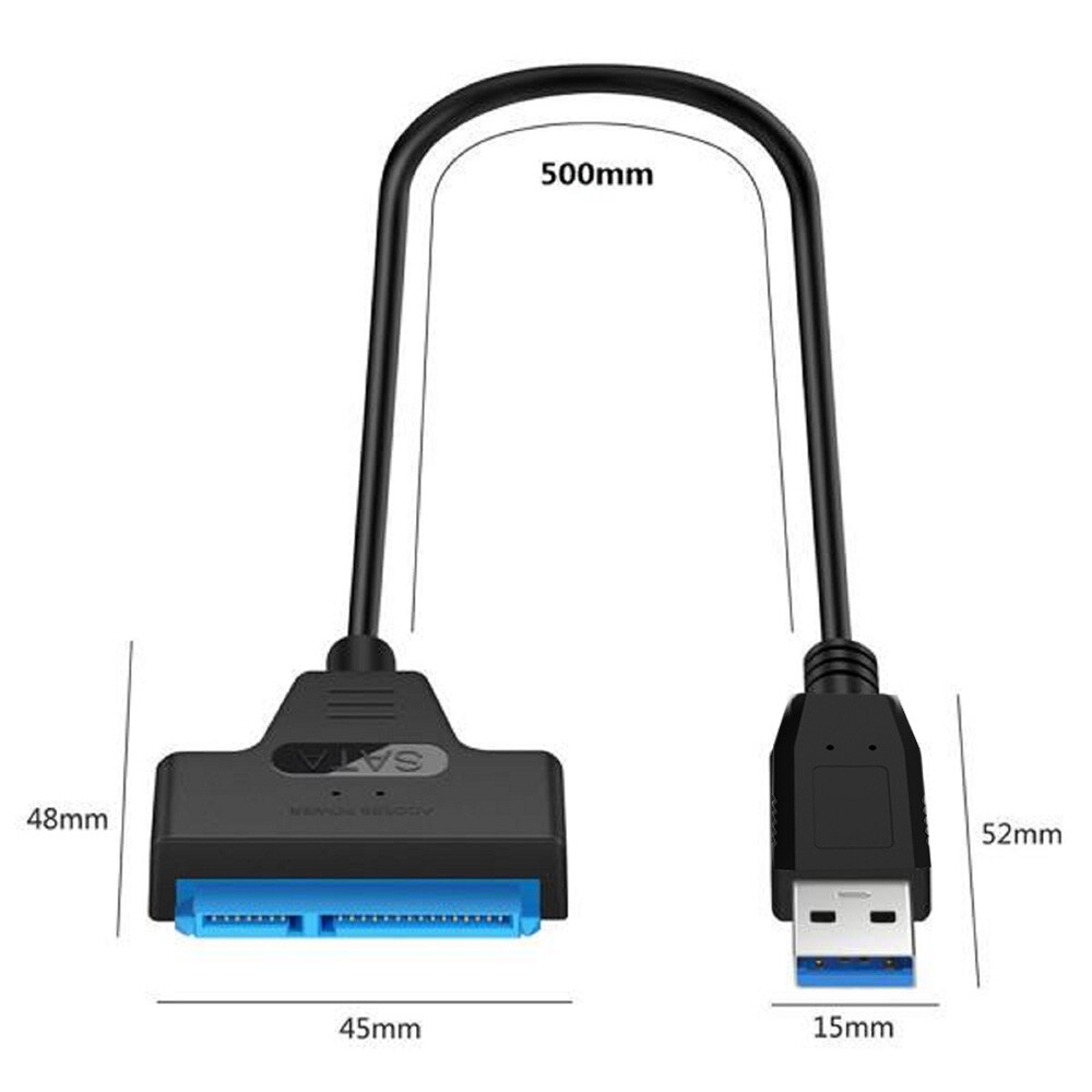 USB 3.0 to 2.5" SATA III Hard Drive Adapter Cable/UASP -SATA to USB3.0 Converter