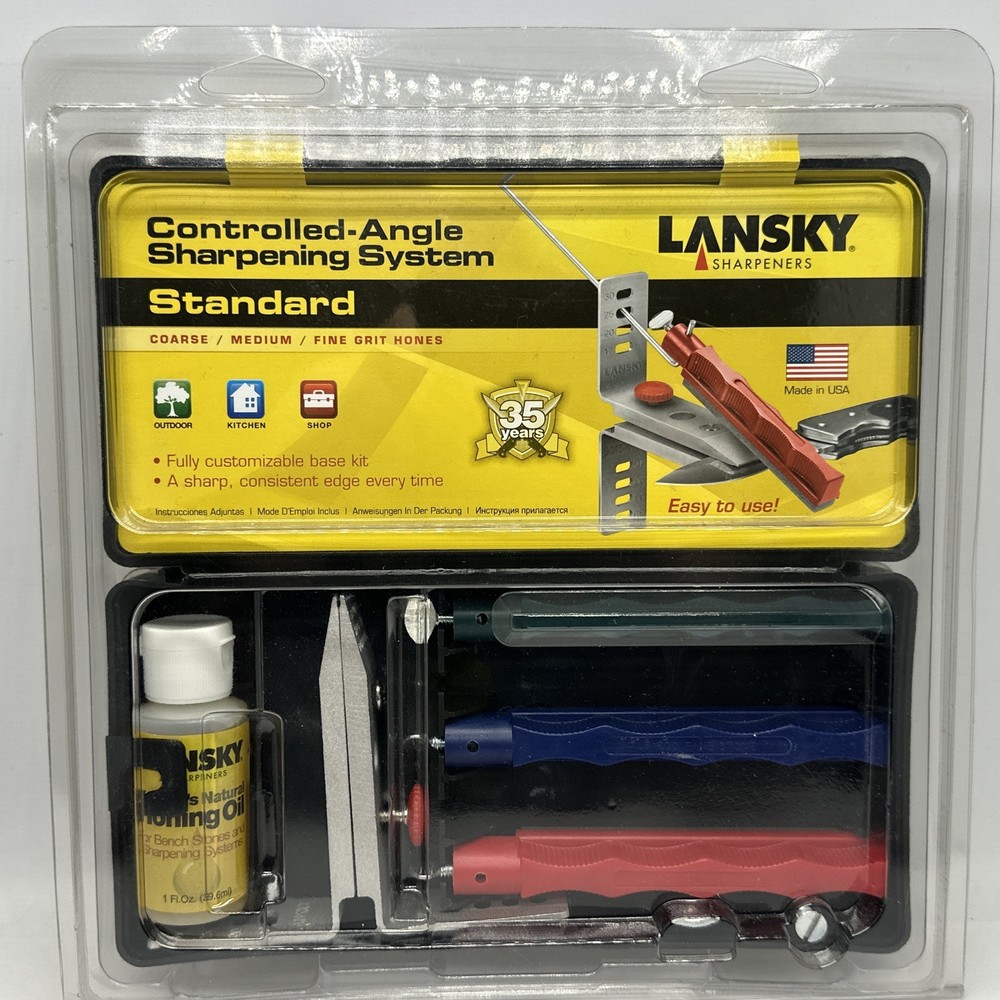 Lansky Standard Precision 3-Stone Knife Sharpening System  LKC03