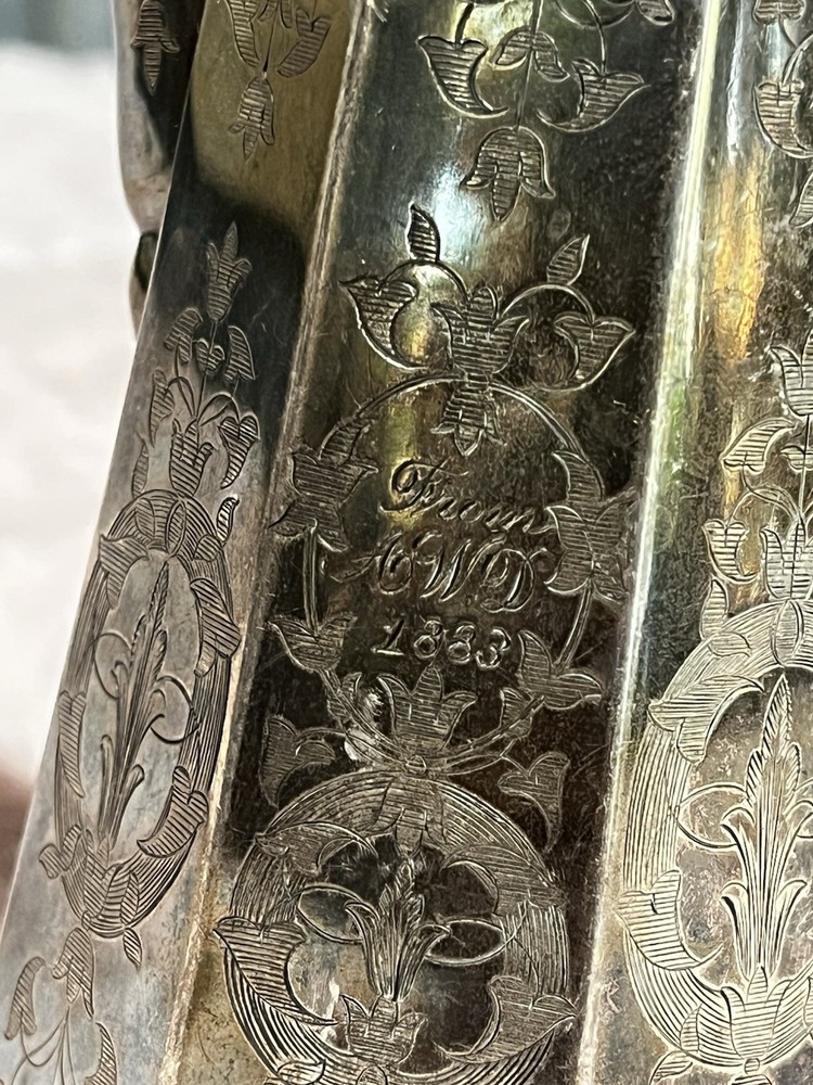 N. Harding Silver Syrup Pitcher