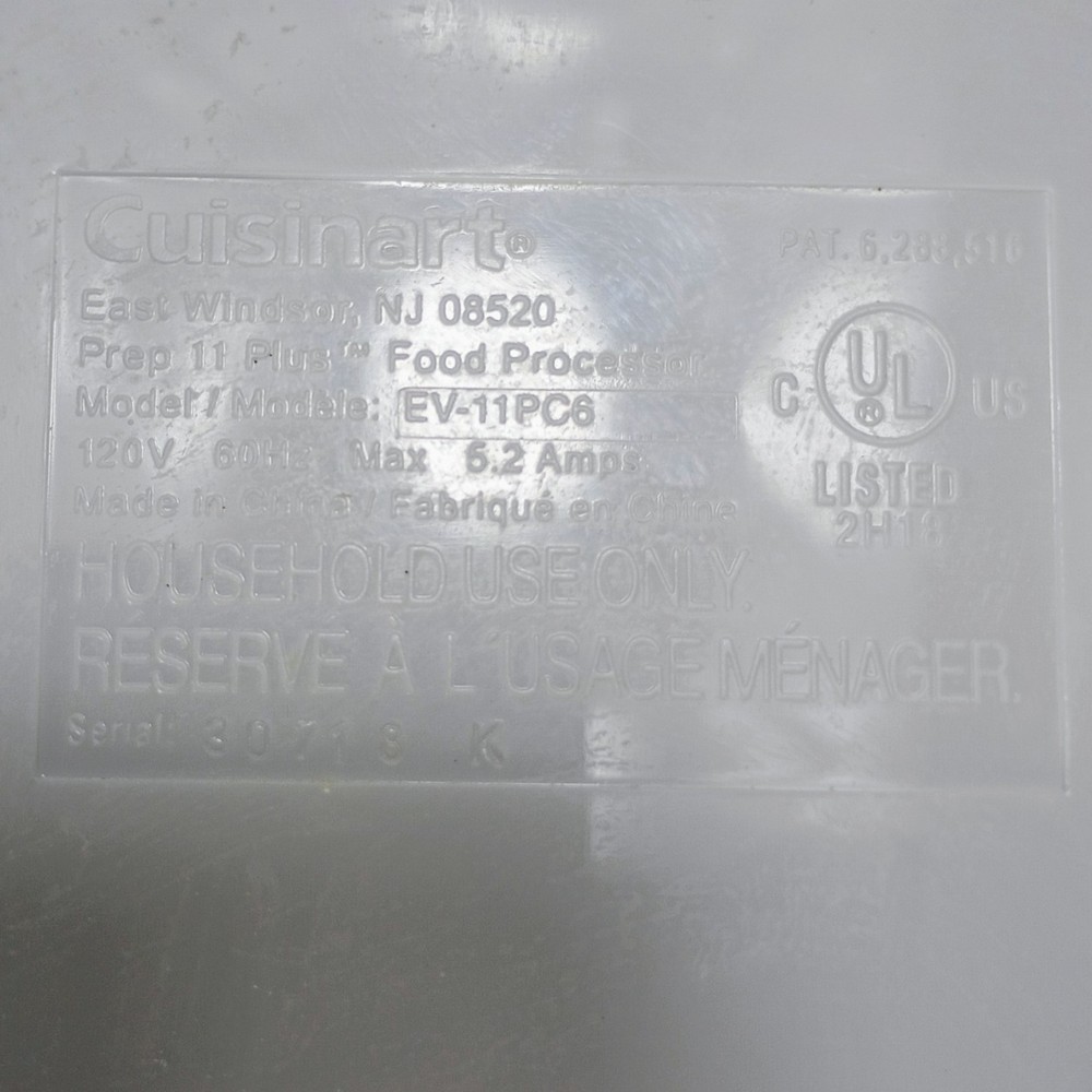 Cuisinart Prep 11 Plus EV-11PC6 Replacement Chopping Blade DLC-2011-MDB ONLY