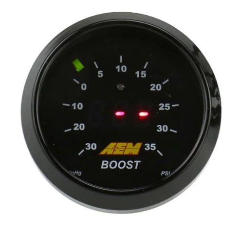 AEM 30-4406 Boost Display Gauge - 2-1/16" diameter - 30-35PSI