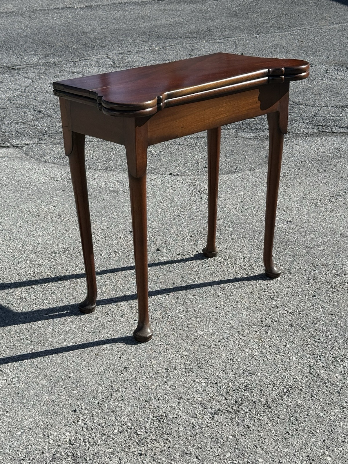 antique 18th century queen anne game card console table 1760s drawer