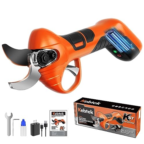 Kebtek Electric Pruning Shears Lightweight and Sharp 780g 22mm Cutting Diameter