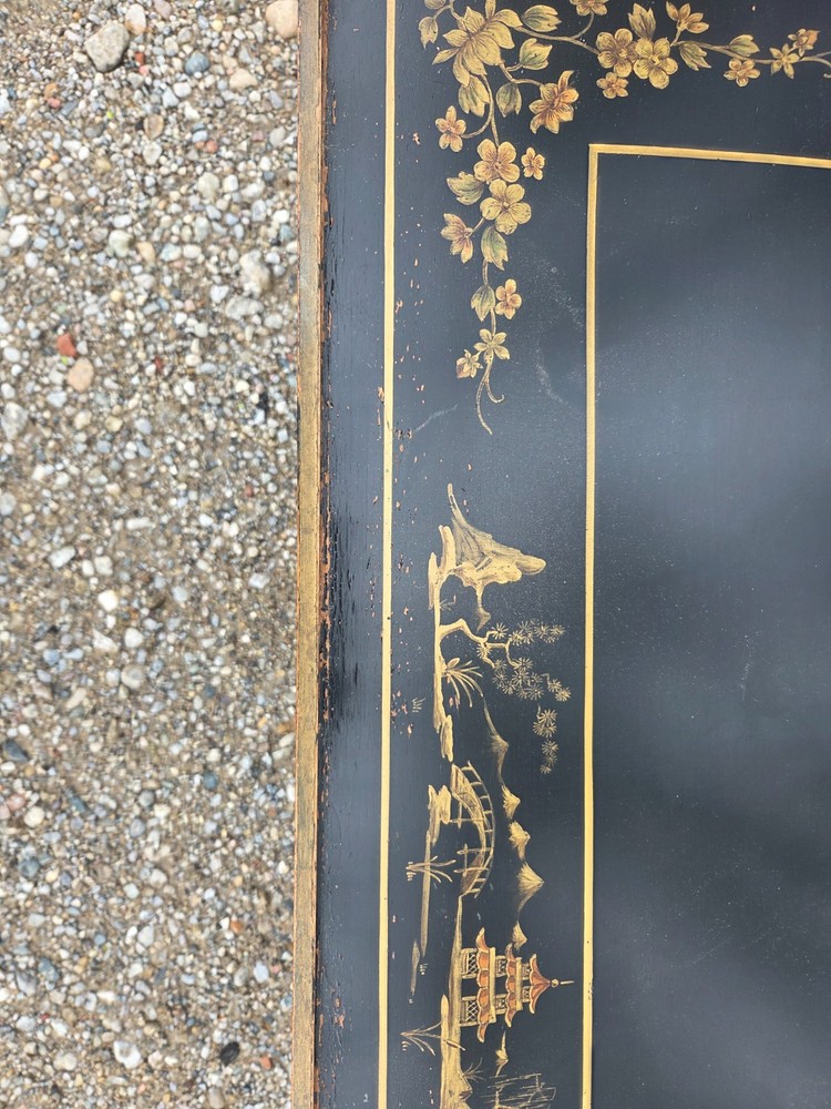Gilded Chinoiserie Style Side Table