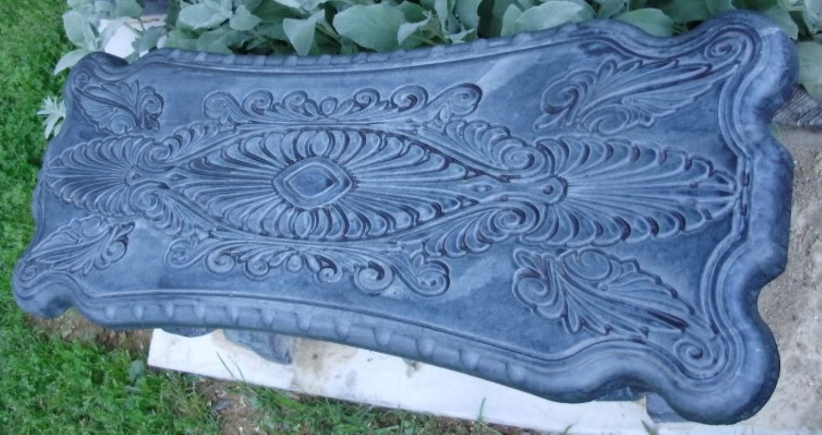 Concrete Cement Bench Mold Greek Scroll bench Top Commercial Grade Quality