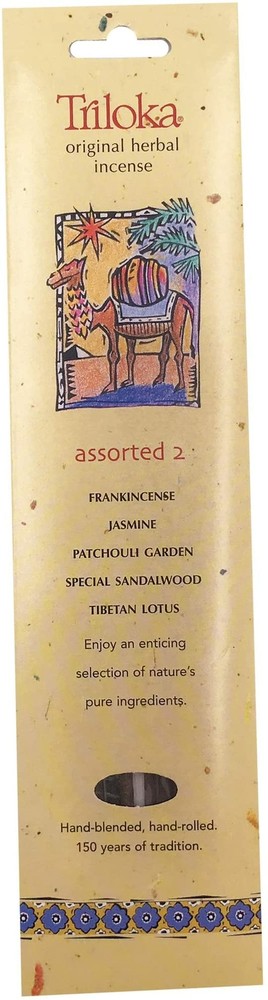 Triloka Original herbal Incense - Assorted 2 - 10 Sticks