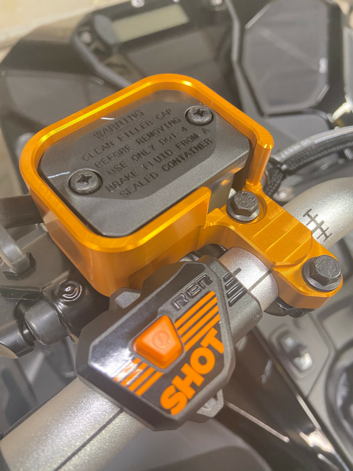 2008-2024 Ski-Doo Lynx Billet Aluminum Brake Reservoir Guard Protector ATW Ind.