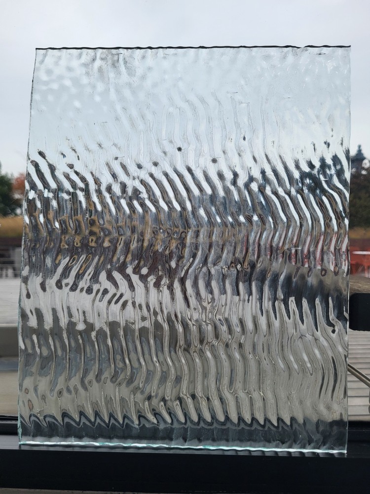 Large Ripple Vintage Glass 12"×9.5"