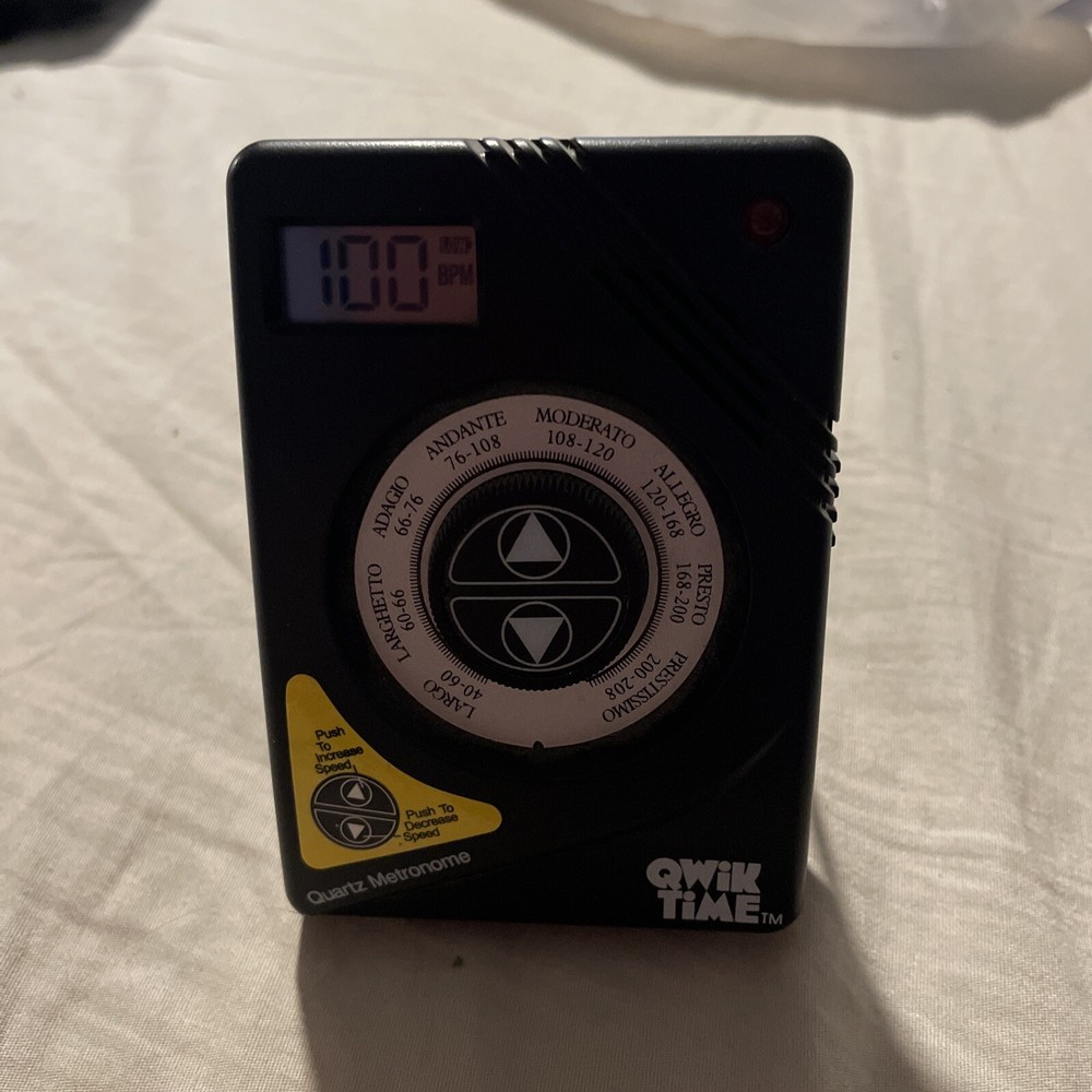 Qwik Time Electronic Quartz Metronome 1995 Tested