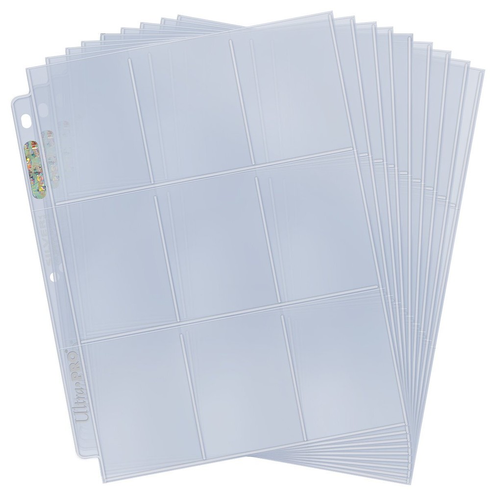 Silver Series 9-Pocket Refill Pages for Standard Size Cards