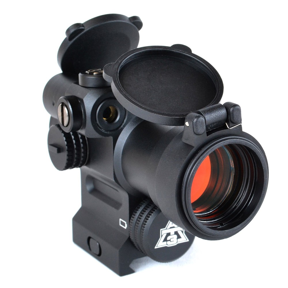 AT3 LEOS Red Dot Sight with Integrated Red Laser Sight & Riser