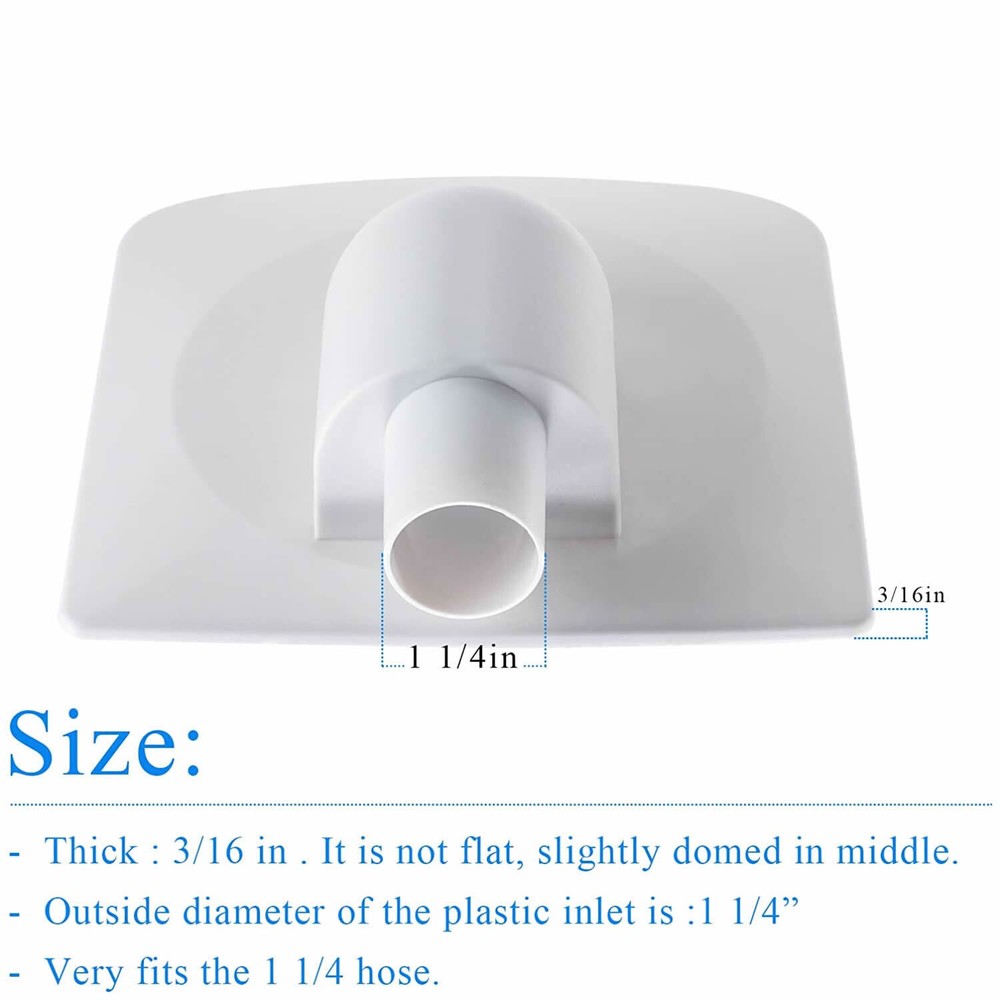 Vacuum Plate Adapter For Summer Waves For Polygroup Skimmer Filter Pump Systems