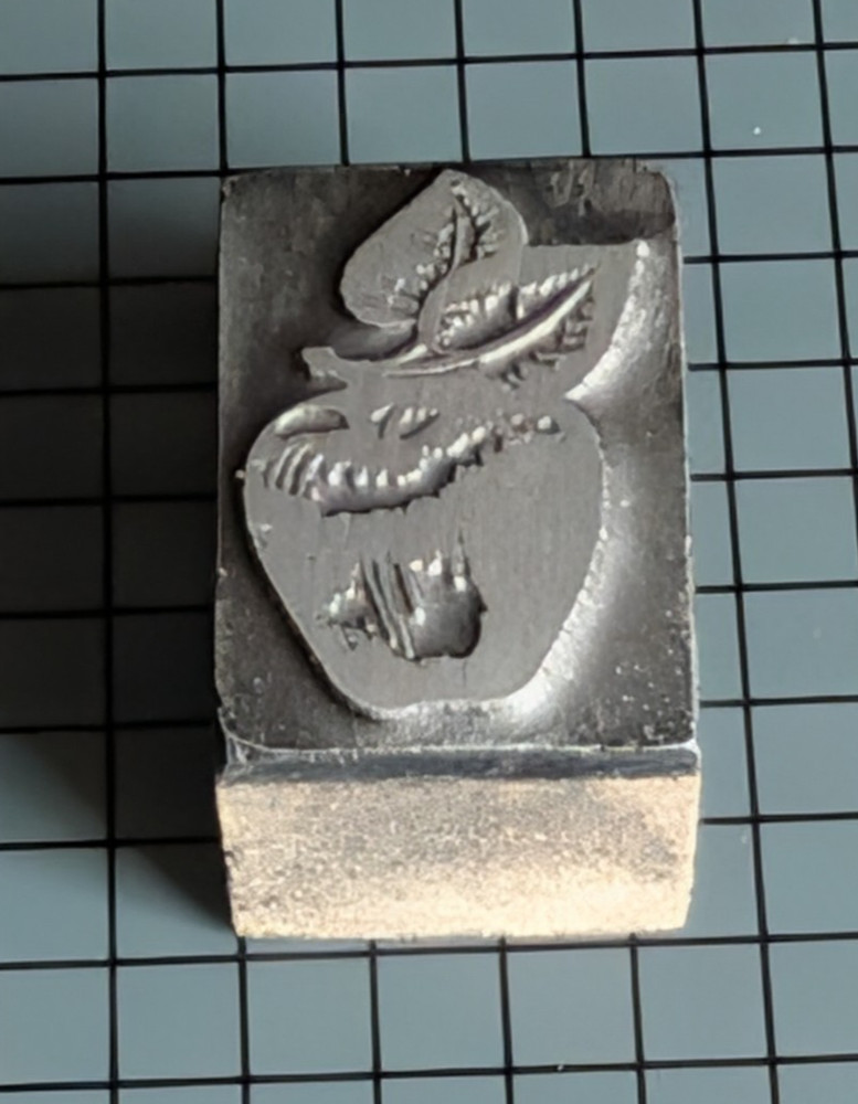 Printing Block-Letterpress Apple