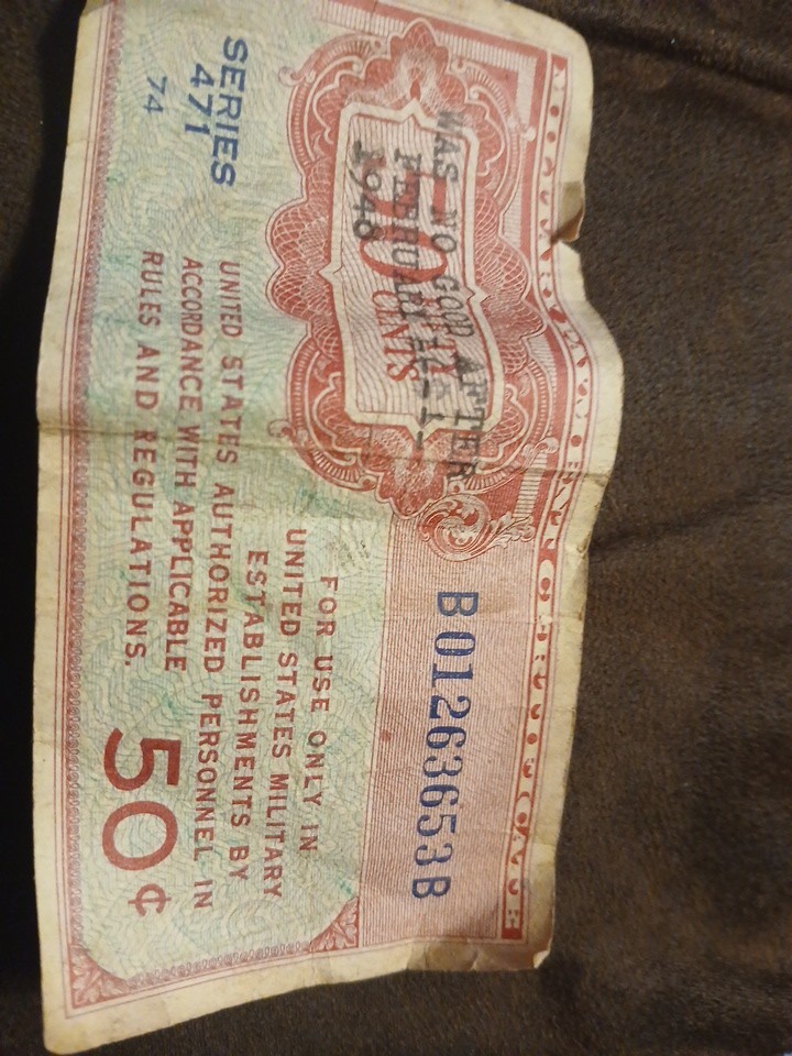 Military Payment Certificate Series 471 50.cent