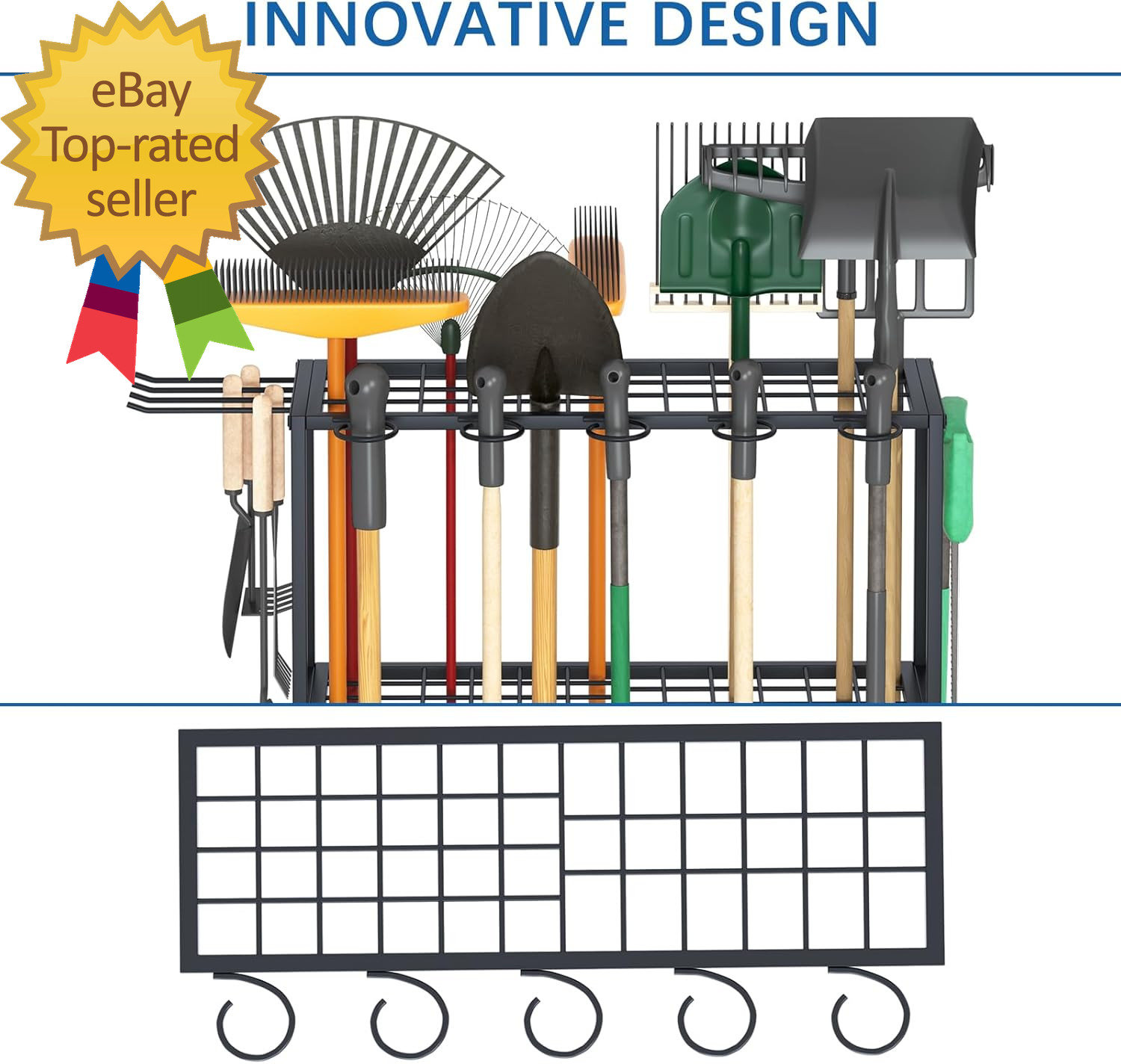 Garden Tool Organizer Yard Tool Storage Rack Garden Organizer Steel Yard Tool Ra