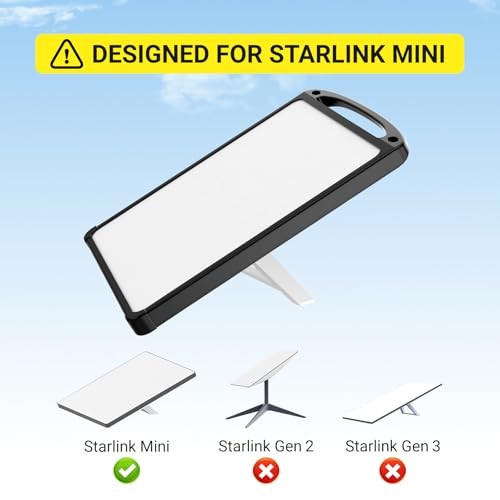 Starlink Mini Protective Case - Climbing Buckle - Black