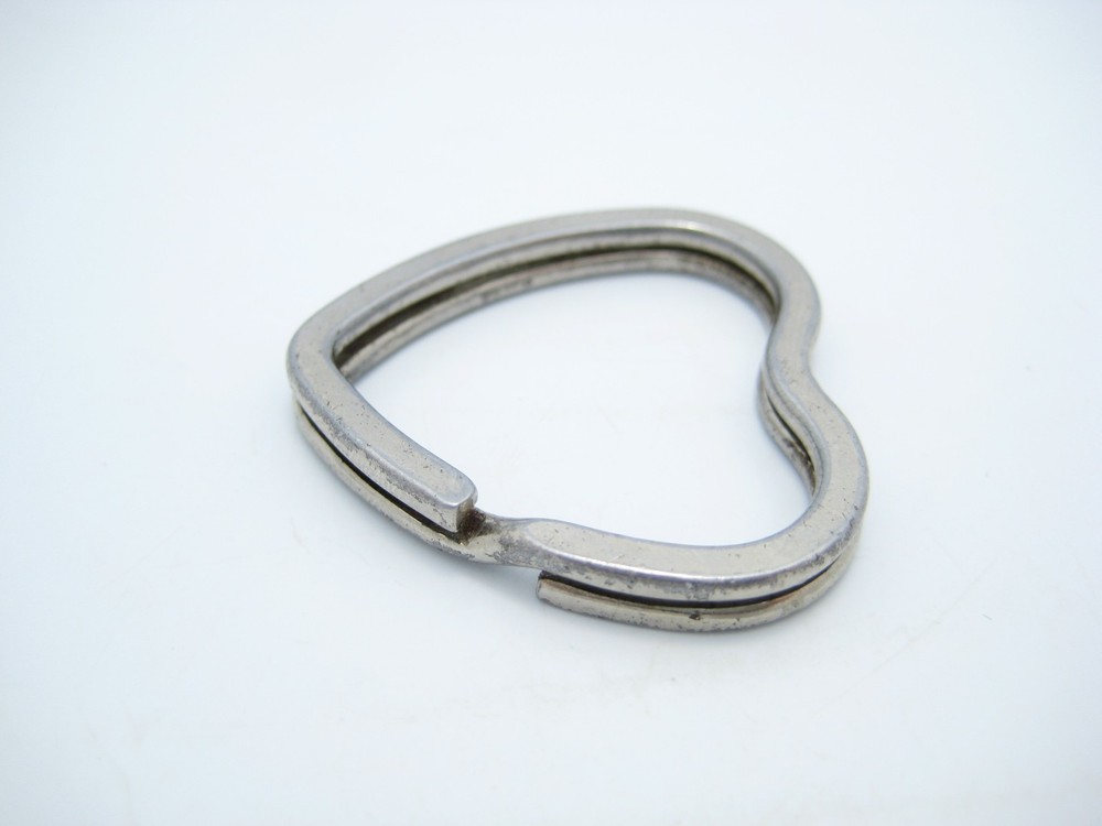 Sterling Silver Open Heart Key Ring