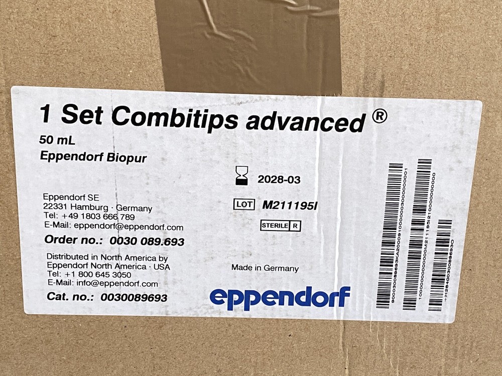 (100/Cs) EPPENDORF Biopur Combitips Advanced 50mL Pipette Tips 0030089693