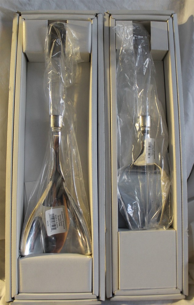 LENOX OVATIONS SERVERWARE CAKE SERVER & SERVING SPOON