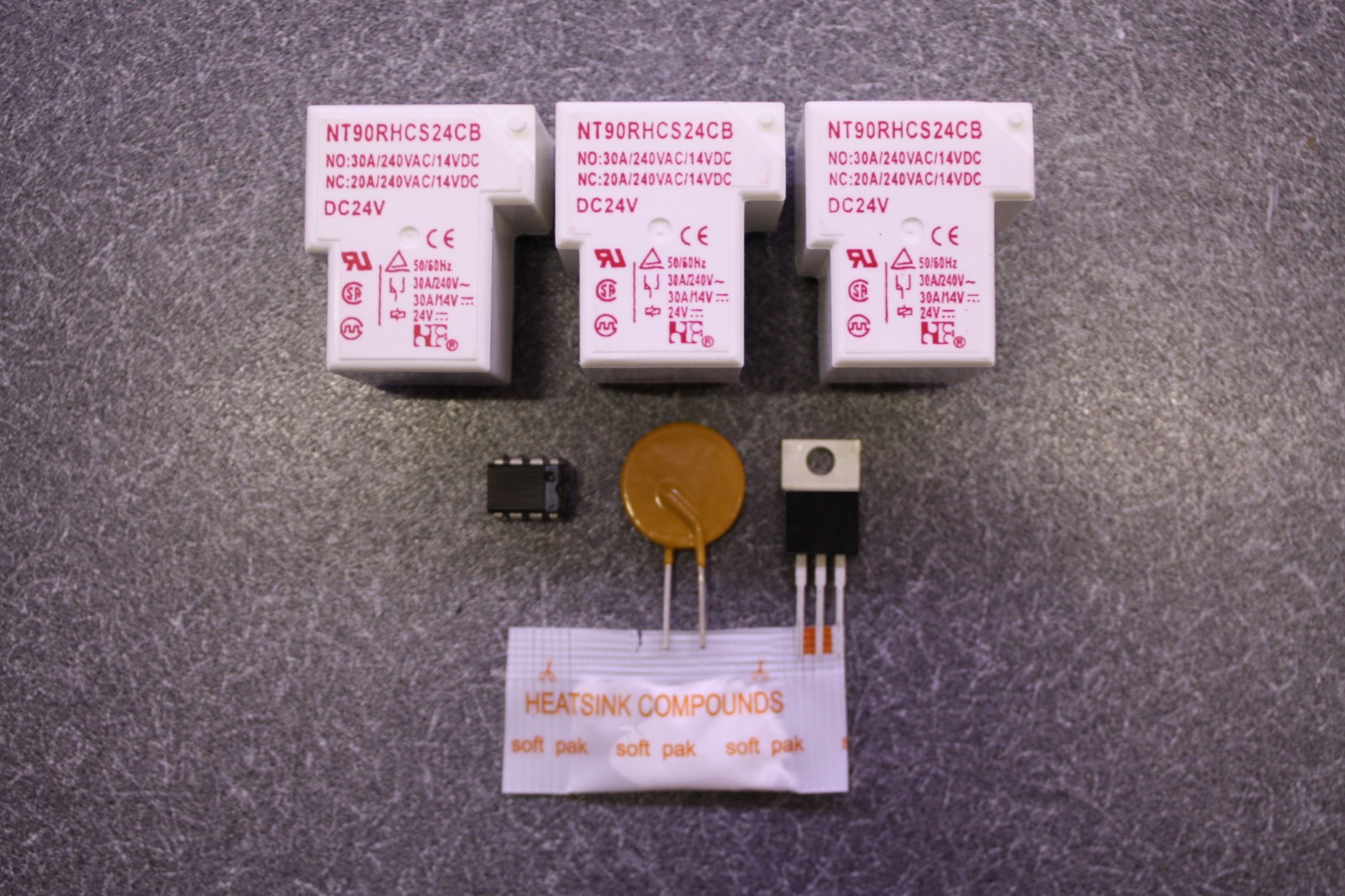 HOBART HANDLER 175 Control Board 195887 Repair Kit with IC Chip and OEM relays