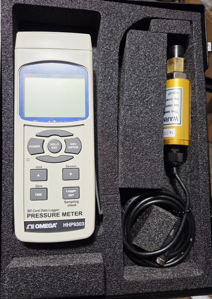 Omega Pressure Meter with Datalogging HHP9303