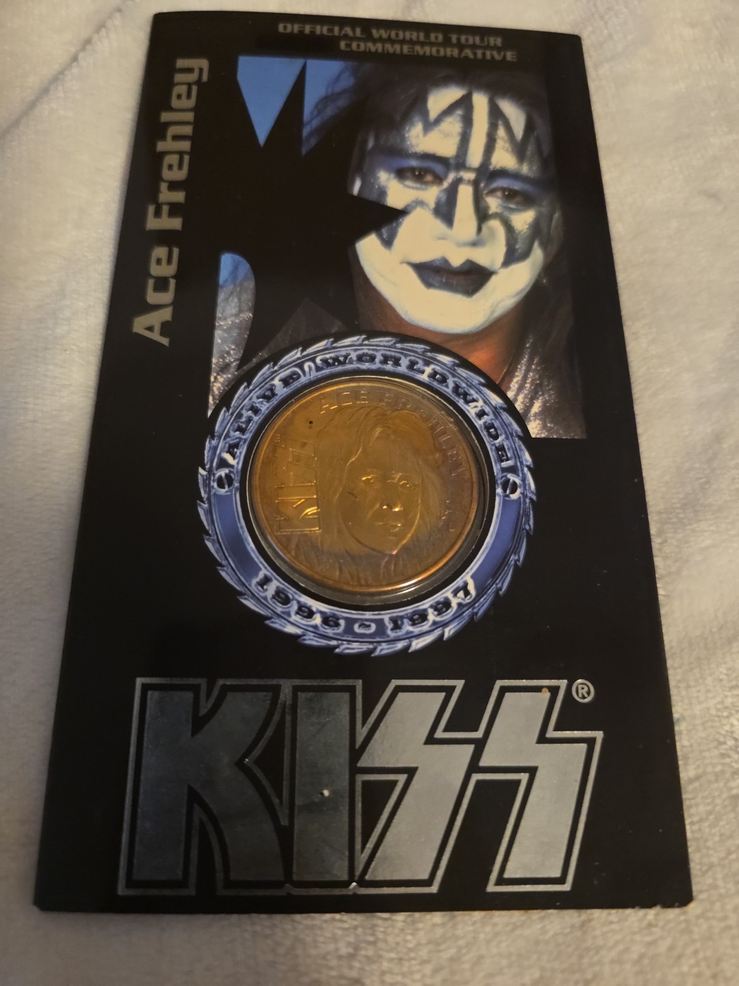 Liberty Mint KISS Ace Frehley Commemorative Bronze Medal 1996-1997