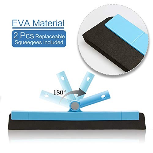 Floor Squeegee Adjustable Professional Water Squeegee Foam With 50" Handle