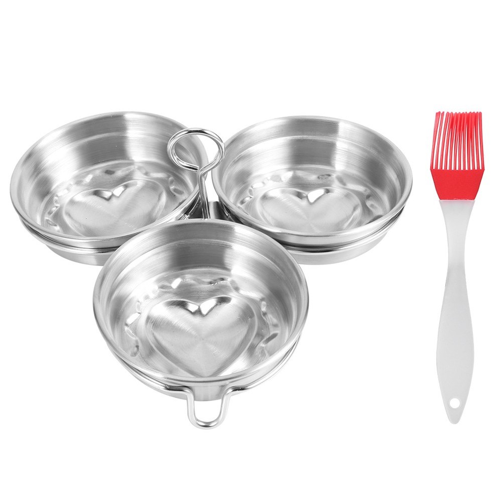 DIY Heart Shape Egg Mold Cooker For Kitchen Tools