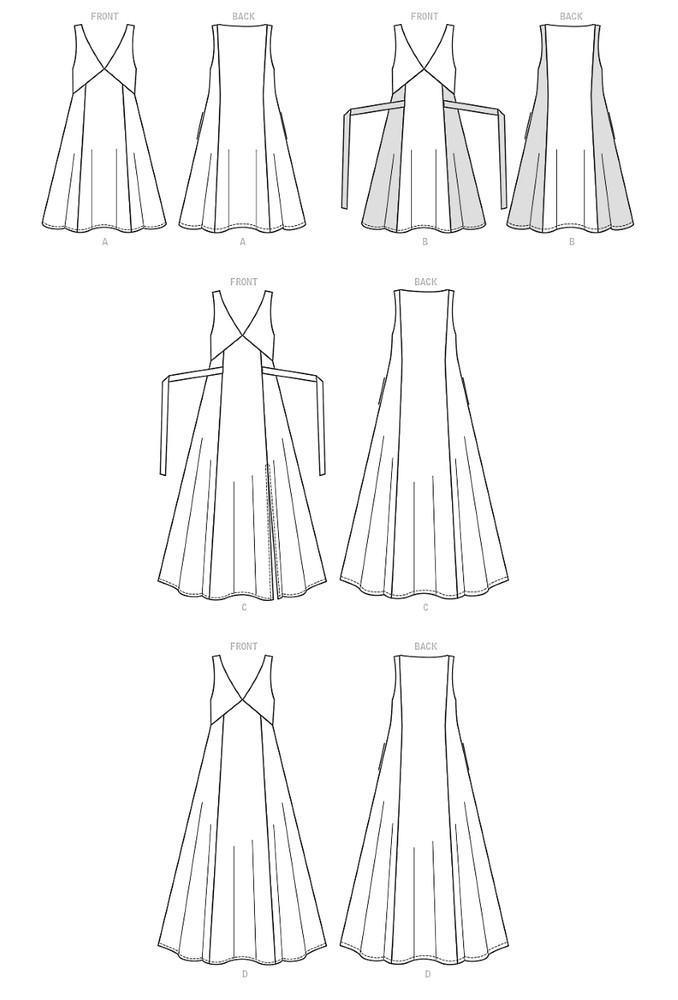 Easy Summer V-Neck Pullover Dress Sewing Pattern (Sizes 14-22) McCalls 7945
