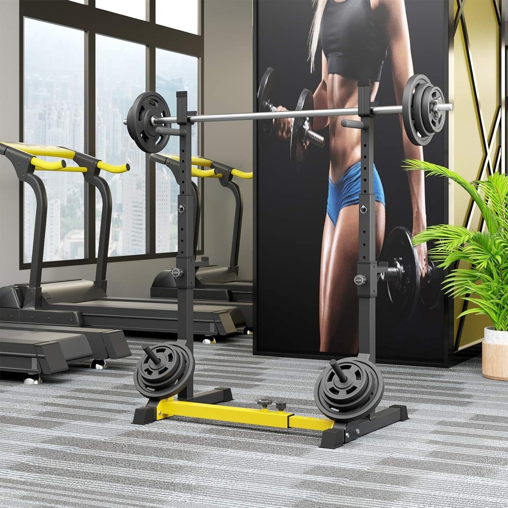 Adjustable Squat Rack Bench Press Rack Multifunction Barbell Stand Rack Home Gym